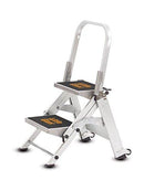 Little Giant Safety Steps ? Aerospace Aluminium Step Stool EN14183:2003 | 150kg Per Step | Tip & Glide Wheels | Lifetime Warranty | 2, 3 & 4 Tread