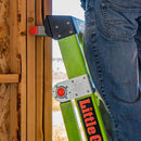 Little Giant King Kombo Industrial Fibreglass Combination Ladder | 3-in-1 Stepladder, Extension & Leaning | Non-Conductive Hi-Viz Green | EN131 Professional | 150kg | Ground Cue?