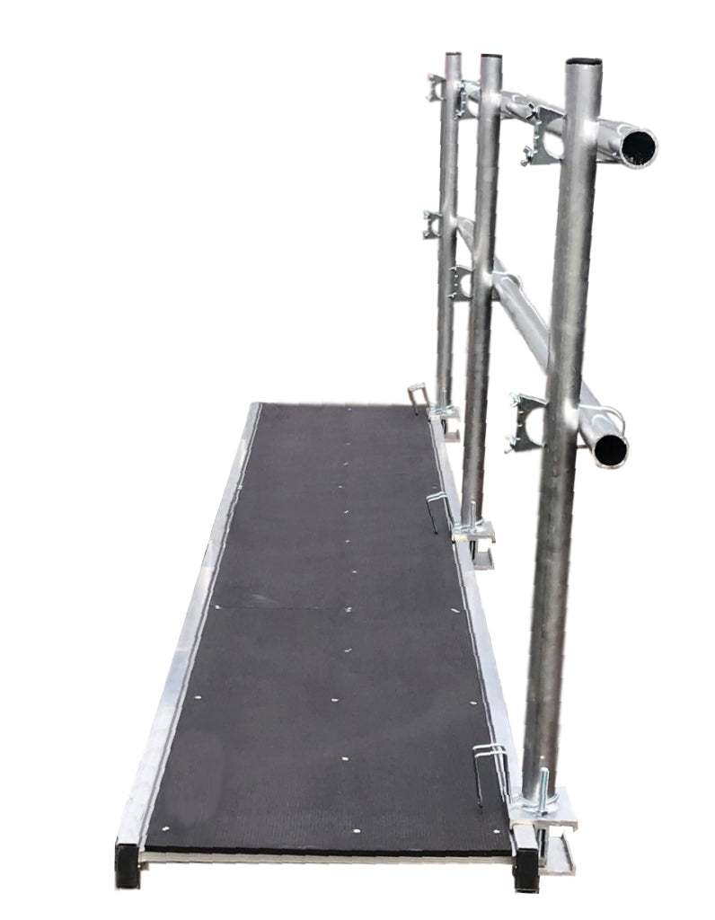 Staging Boards Kit 2.5m - 6m - Staging Board 450mm Wide plus Single Side Handrail