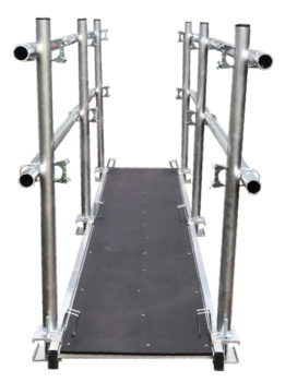 Staging Boards Kit 2.5m - 6m - Staging Board 450mm Wide plus Double Side Handrail