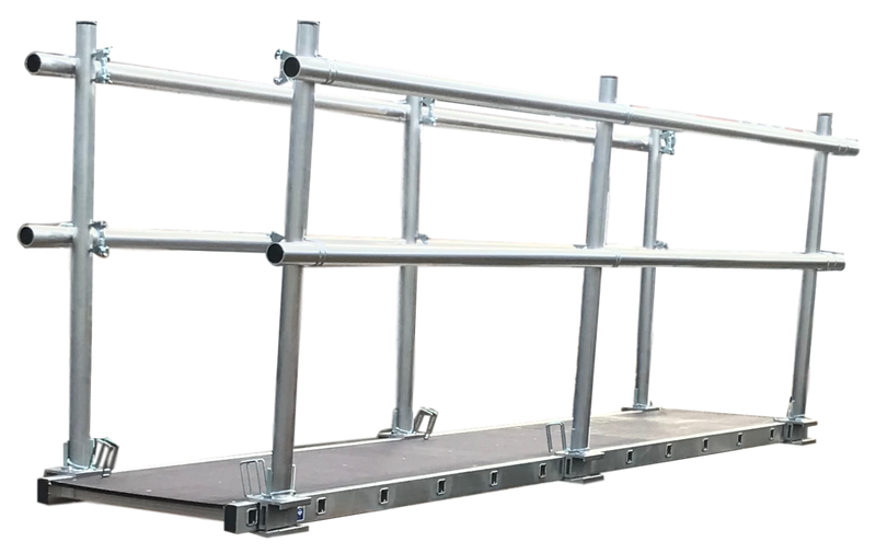 Staging Boards Kit 2.5m - 6m - Staging Board 450mm Wide plus Double Side Handrail