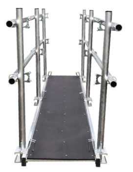 Staging Boards Kit 2.5m - 6m - Staging Board 600mm Wide plus Double Side Handrail
