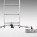 Hailo ProfiLOT S100 Pedal Adj Combi Extension Ladders - Safety on Uneven Ground