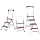 Little Giant Safety Steps ? Aerospace Aluminium Step Stool EN14183:2003 | 150kg Per Step | Tip & Glide Wheels | Lifetime Warranty | 2, 3 & 4 Tread
