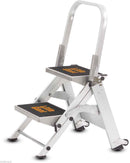 Little Giant Safety Steps ? Aerospace Aluminium Step Stool EN14183:2003 | 150kg Per Step | Tip & Glide Wheels | Lifetime Warranty | 2, 3 & 4 Tread