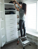 Little Giant Jumbo Steps with Handrail and Tooltray - 3 Sizes - 2/3/4 Tread