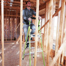Little Giant MightyLite Fibreglass Step Ladder / Lightweight Non-Conductive /  Ground Cue -Safety / Multi-Function Tool Tray |/EN131 Professional / 150kg / (1303-952, 1303-953, 1303-954, 1303-956)