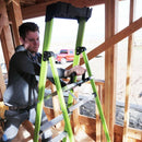 Little Giant MightyLite Fibreglass Step Ladder / Lightweight Non-Conductive /  Ground Cue -Safety / Multi-Function Tool Tray |/EN131 Professional / 150kg / (1303-952, 1303-953, 1303-954, 1303-956)