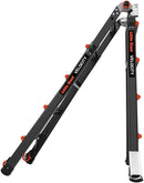 Little Giant Ladders Velocity PRO Multi-purpose Ladders, 4/5/6 Tread, Heavy-duty Aluminium,  Rock Lock, Tip & Glide Wheels, EN131