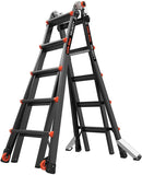 Little Giant Ladders Velocity PRO Multi-purpose Ladders, 4/5/6 Tread, Heavy-duty Aluminium,  Rock Lock, Tip & Glide Wheels, EN131