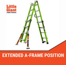 Little Giant CONQUEST All-Terrain GRP Fibreglass Multi-Purpose Ladder 1304-044 | Multi-Position, Heavy-Duty, 150kg Capacity