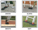 Laddermat� Rubber Anti-Slip Ladder Levellers ? Stay Safe & Level on Uneven Ground
