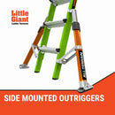 Little Giant CONQUEST All-Terrain GRP Fibreglass Multi-Purpose Ladder 1304-044 | Multi-Position, Heavy-Duty, 150kg Capacity
