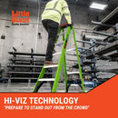 Little Giant A-FORCE Fiberglass Step Ladder | 150kg Load, Comfort Treads, Tool-Ready Top Cap, 3 Sizes (1304-056, 1304-057, 1304-058)