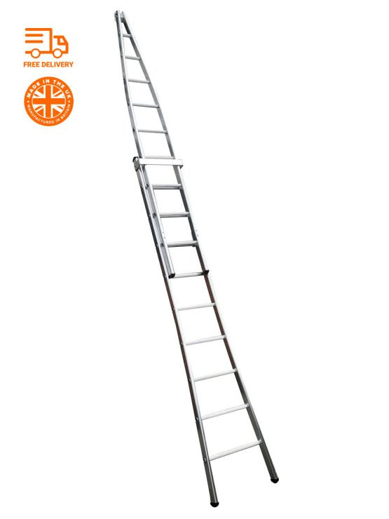 Chase Traditional Window Cleaner's Ladder I Double Section I British Made
