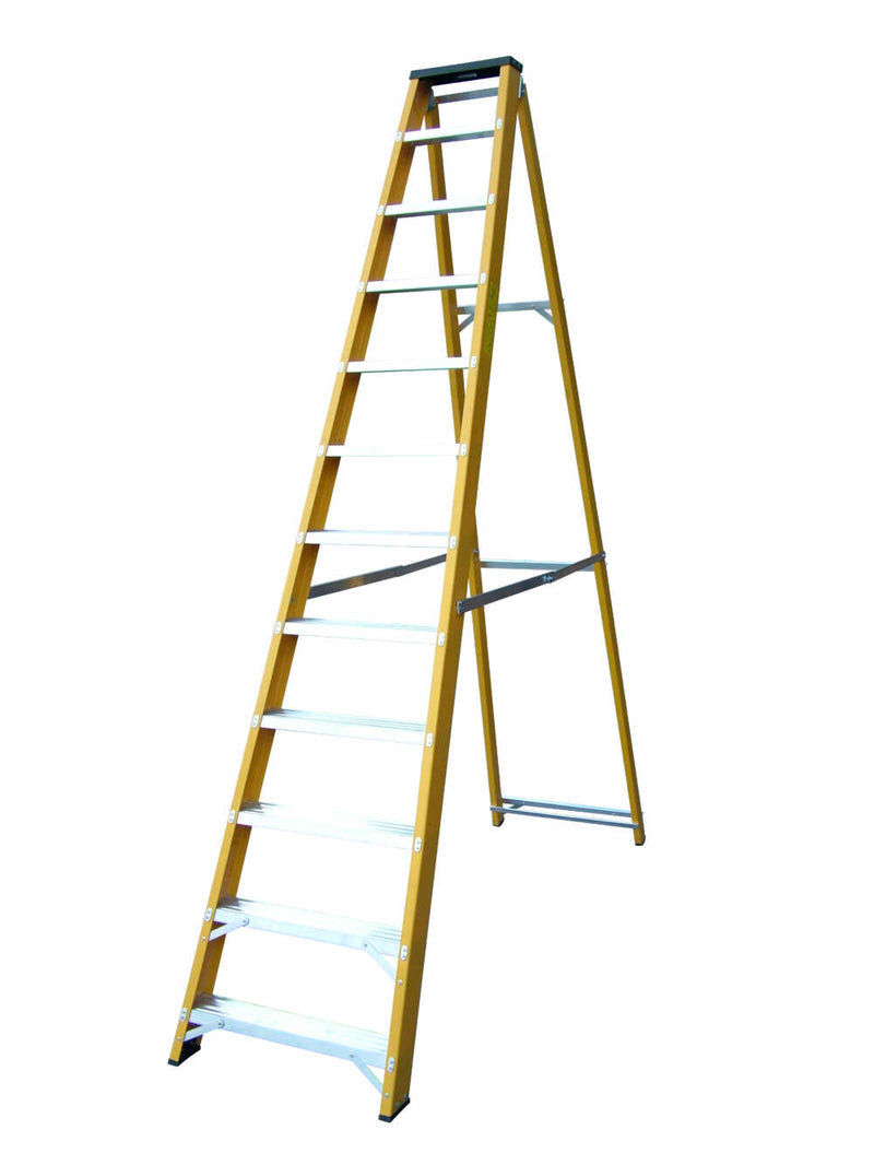 Lyte Glassfibre GRP Heavy Duty Swingback Stepladders - 0.6m to 2.5m