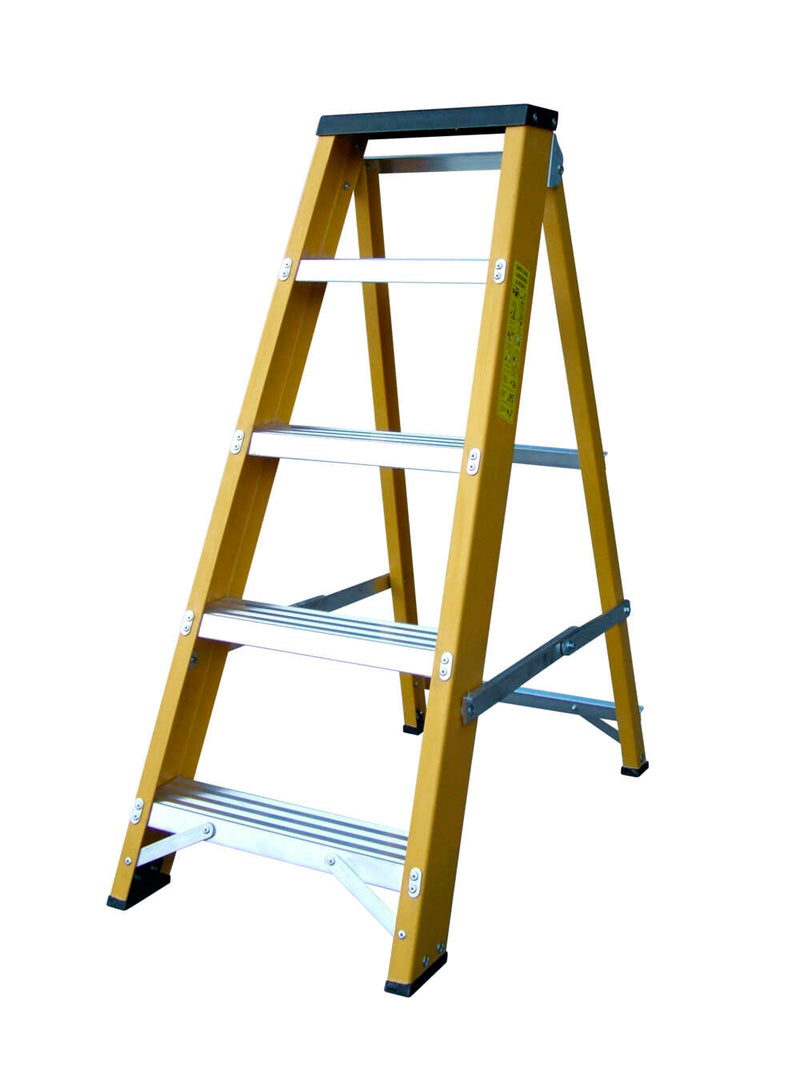 Lyte Glassfibre GRP Heavy Duty Swingback Stepladders - 0.6m to 2.5m