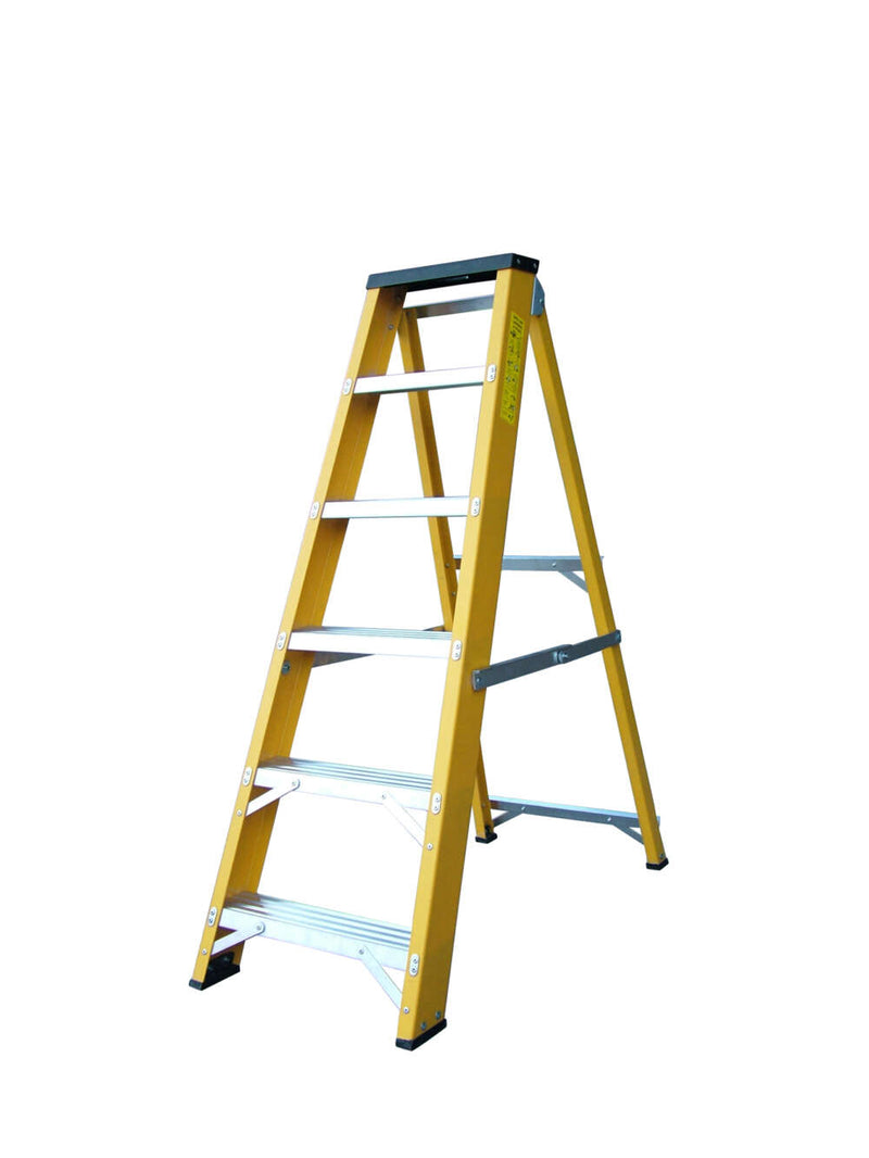 Lyte Glassfibre GRP Heavy Duty Swingback Stepladders - 0.6m to 2.5m