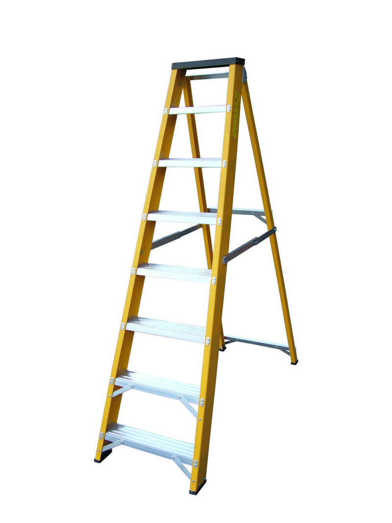 Lyte Glassfibre GRP Heavy Duty Swingback Stepladders - 0.6m to 2.5m