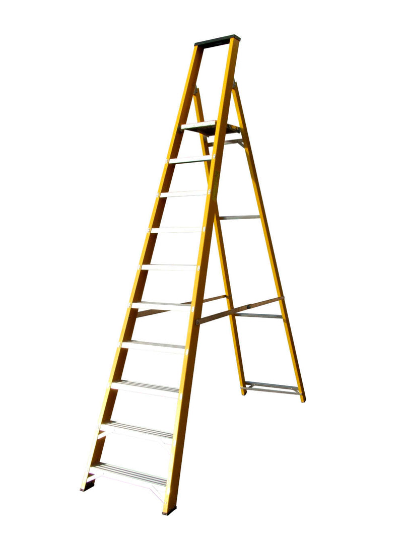 Lyte Glassfibre GRP Heavy Duty Platform Step Ladders - 1.2m to 3.2m