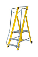 Lyte Glassfibre Work Platform Step Ladder  - 2 to 8 Step
