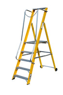 Lyte Glassfibre Work Platform Step Ladder  - 2 to 8 Step