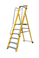 Lyte Glassfibre Work Platform Step Ladder  - 2 to 8 Step