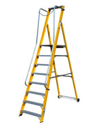 Lyte Glassfibre Work Platform Step Ladder  - 2 to 8 Step