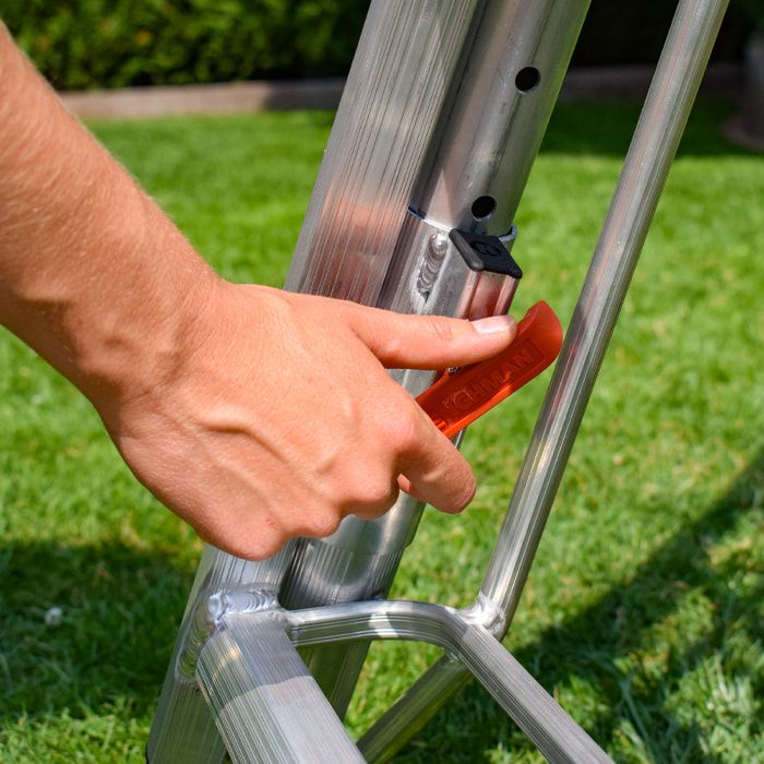 Henchman Tripod Ladder 3 Legs Adjustable - Sizes 5' to 12'.  5 Year Manufacturers Warranty