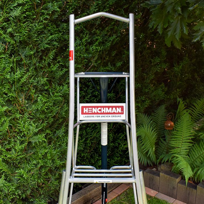 Henchman Tripod Ladder 3 Legs Adjustable - Sizes 5' to 12'.  5 Year Manufacturers Warranty