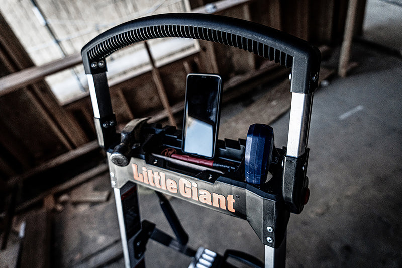 Little Giant Xtra-Lite Plus Step Ladder. Integrated multi-function tool tray.