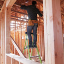 Little Giant Mighty Lite GRP Step Ladder - safe to 30,000 volts. Integrated multi-function tool tray