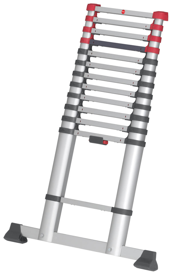 Hailo T80 Flexiline Safety Telescopic Ladder - 3 sizes 2.6m, 3.2m, and 3.8m.