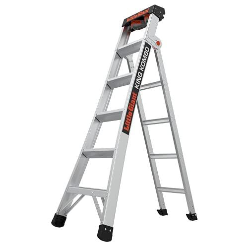 Little Giant King Kombo PRO 1303-215 3 ladders in 1, Alu., Silver, EN131 (5 Tread)