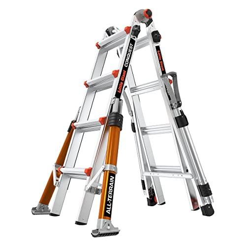 Little Giant Ladders 1304-034 Conquest All-Terrain PRO Multi-purpose Ladders