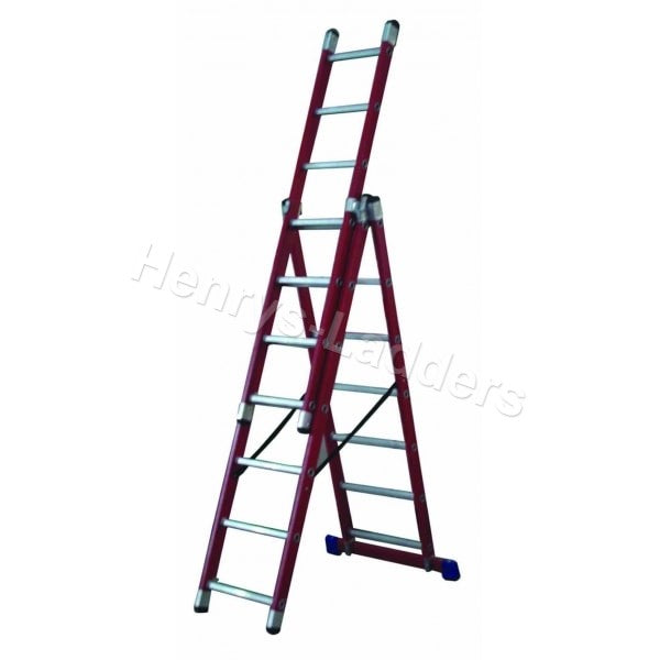 Lyte Glassfibre Professional Combination Ladder - 6 or 7 Rung. 3.4 - 4.0m.