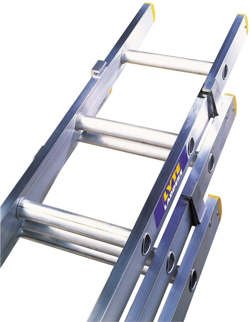 Lyte Heavy Industrial Extension Ladders - 2 & 3 Section  4.2m to 10.5m