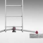 Hailo ProfiLOT S100 Pedal Adj. Combi Extension Ladders - Safety on Uneven Ground