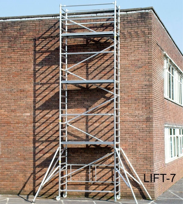 Lyte LIFT Industrial Folding Scaffold Tower  - 0.6m - 6.1m