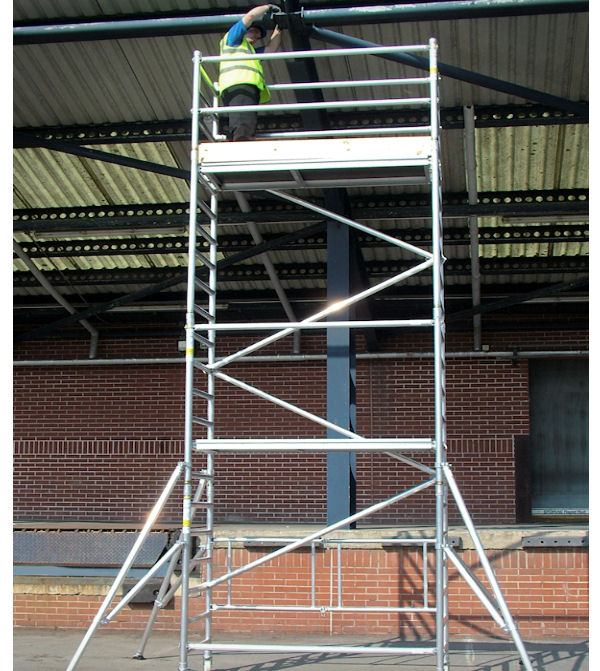 Lyte LIFT Industrial Folding Scaffold Tower  - 0.6m - 6.1m