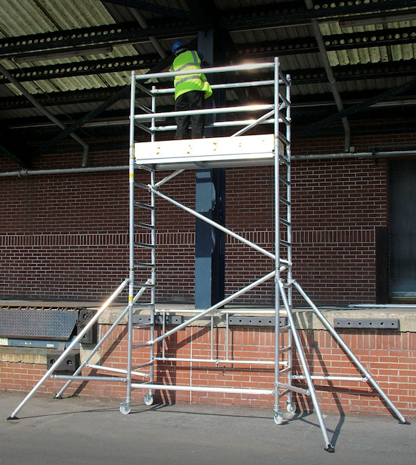 Lyte LIFT Industrial Folding Scaffold Tower  - 0.6m - 6.1m