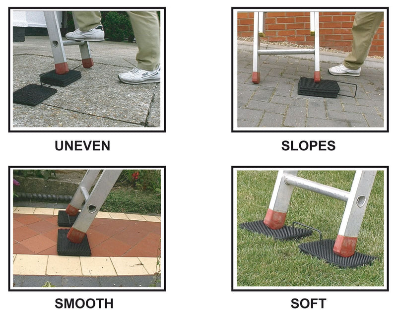 Henry's Laddermat Proctective Pads and Stabiliser Mat set - 1 Mat + 1 Pair of Pads