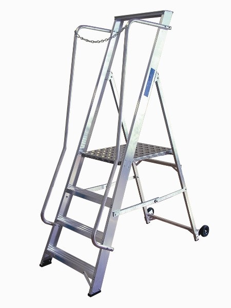 Lyte Aluminium Wide-Step Platform Ladder - 2 to 8 Step