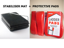Henry's Laddermat Proctective Pads and Stabiliser Mat set - 1 Mat + 1 Pair of Pads