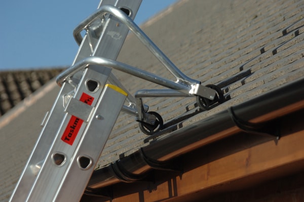 The Microlite Class 1 Industrial Ladder Stand-Off fitted wit D wheels for safety. Offering unique roof access