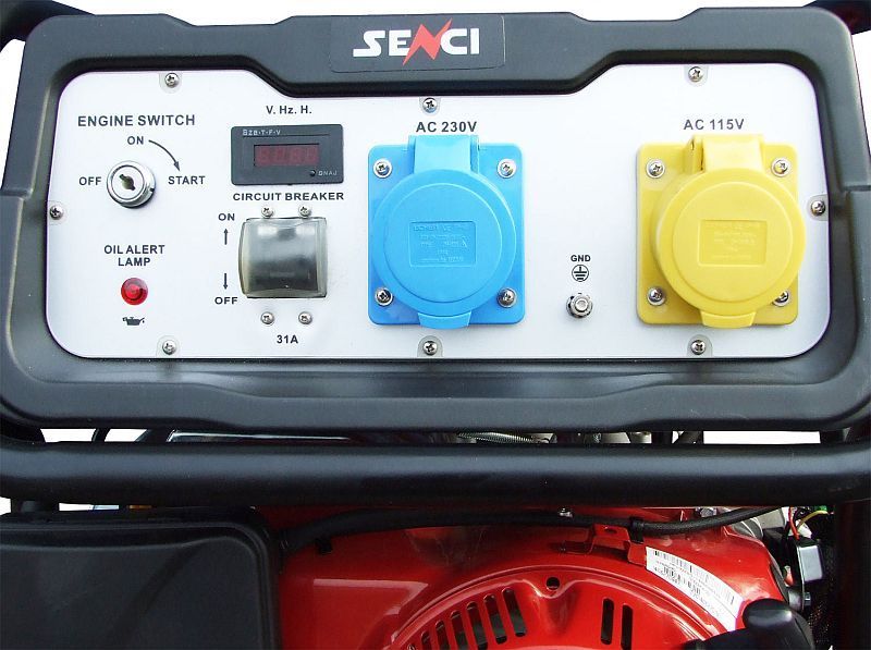 Senci SC6000C - 5500W Diesel Generator - With AVR and Electric Start