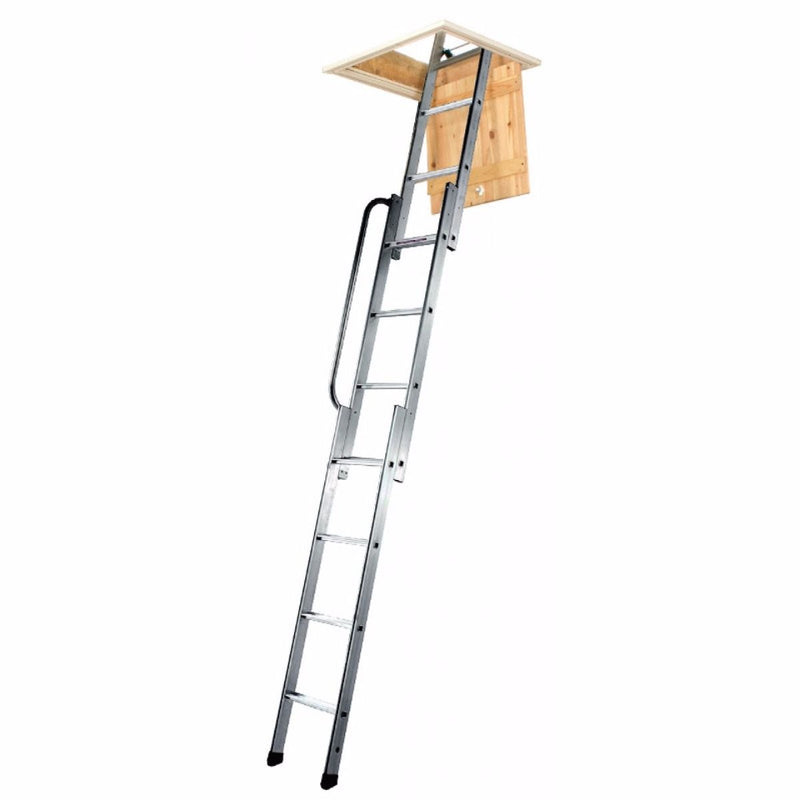 Henry's Easiway 3 Section Aluminium Sliding Loft Ladder - 2.3-3.0m.