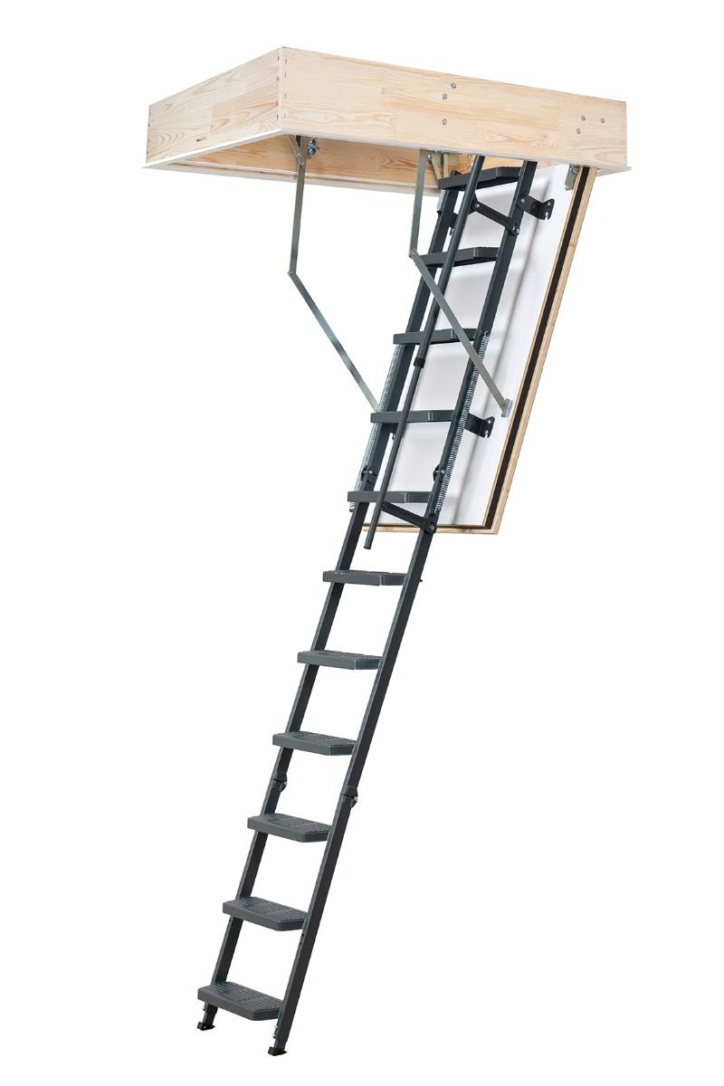 Fire Resistant Dolle Loft Ladder REI 45 Comfort - Anthracite Steel - Made to Order (25 days)